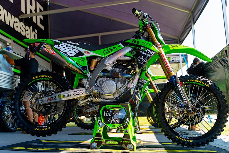 Haruki Yokoyama #386 (MX2) KX250 (Photo Credit: Foremost Media)
